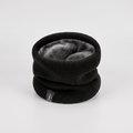Plush-lined knit snood in Black