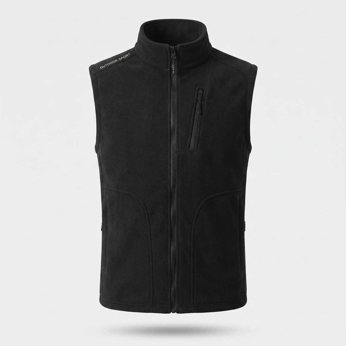 Men's Fleece Gilet - Black - Terrabound Outdoor
