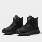 Men's Walking Boots in Black, pair, three-quarter view