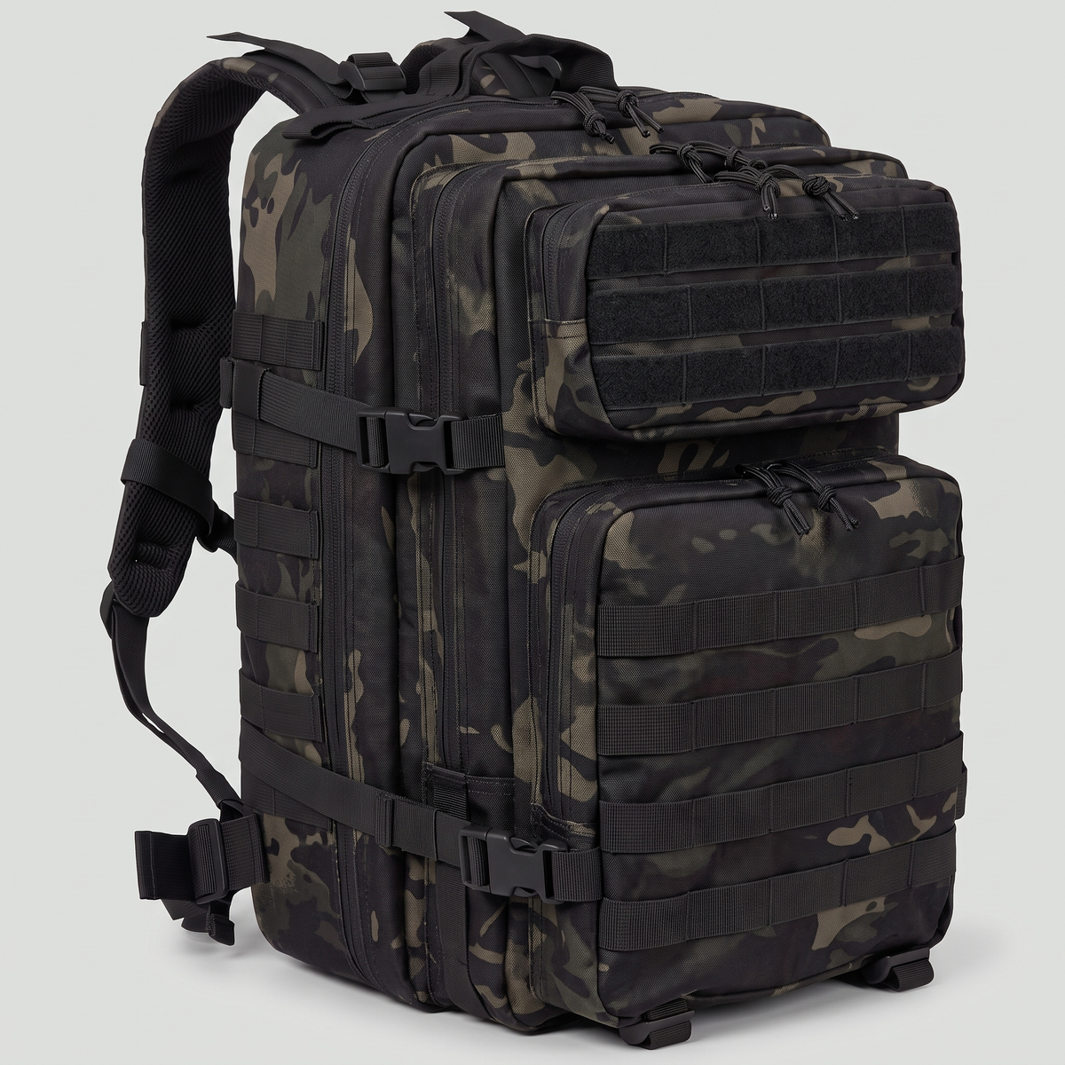 45L hiking rucksack in Black CP camouflage