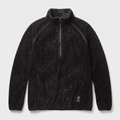 Black half zip fleece jumper with a standing collar