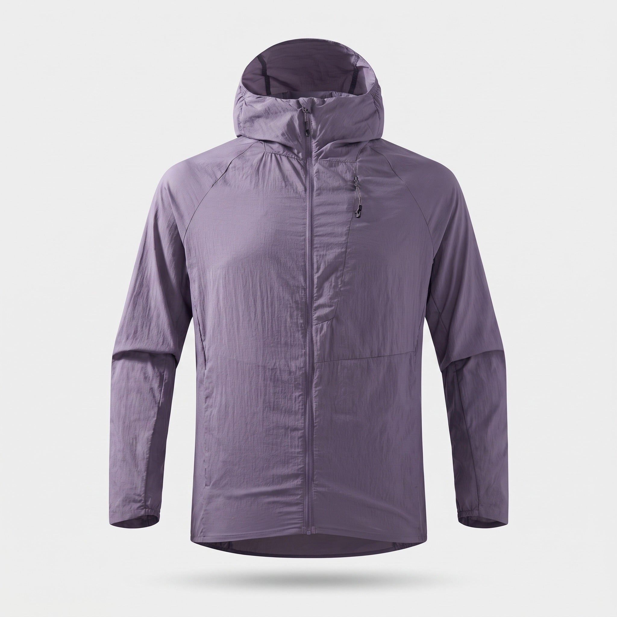 Men's lightweight windbreaker in Deep Purple, front view