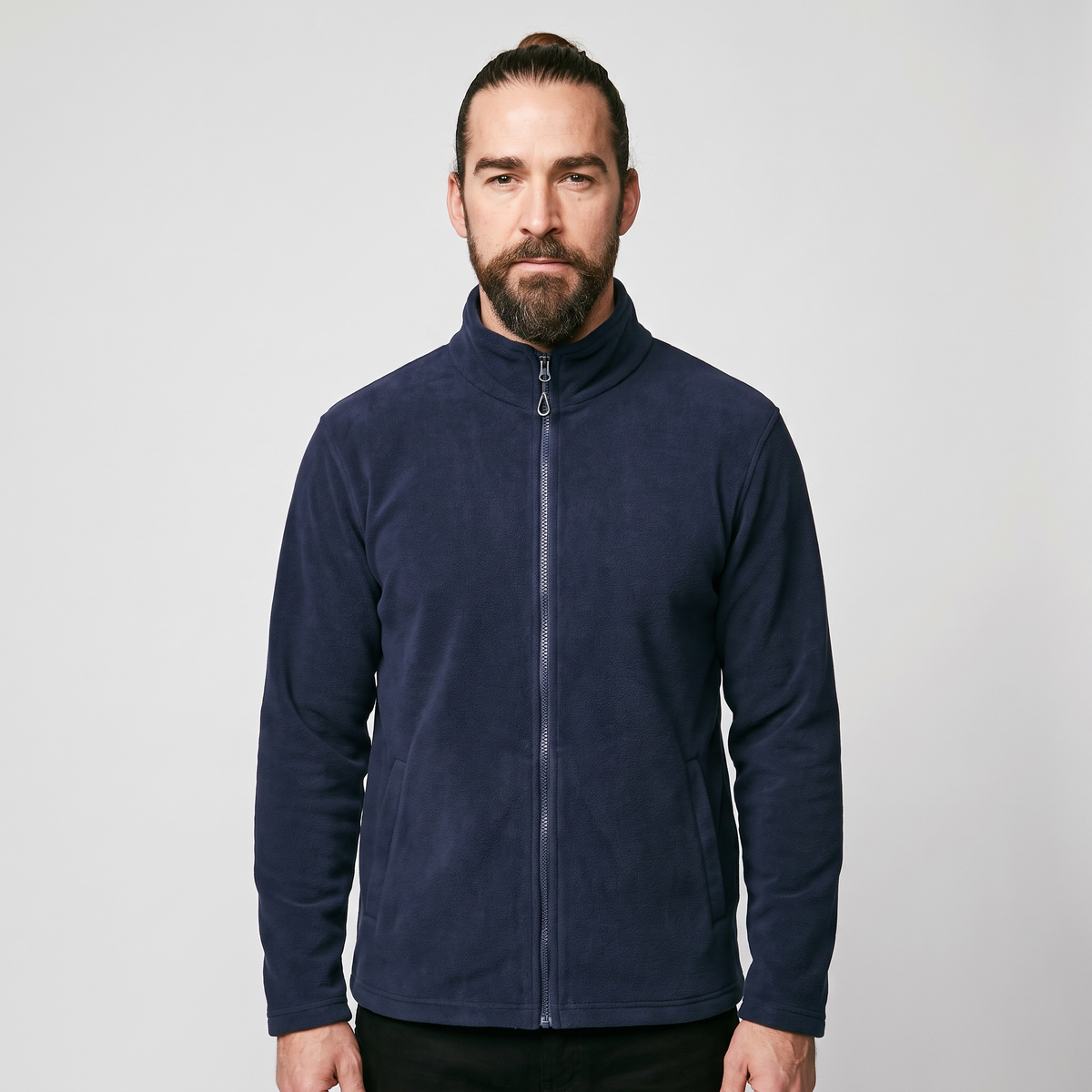 Terrabound Men's Fleece Jacket - Navy Blue - front