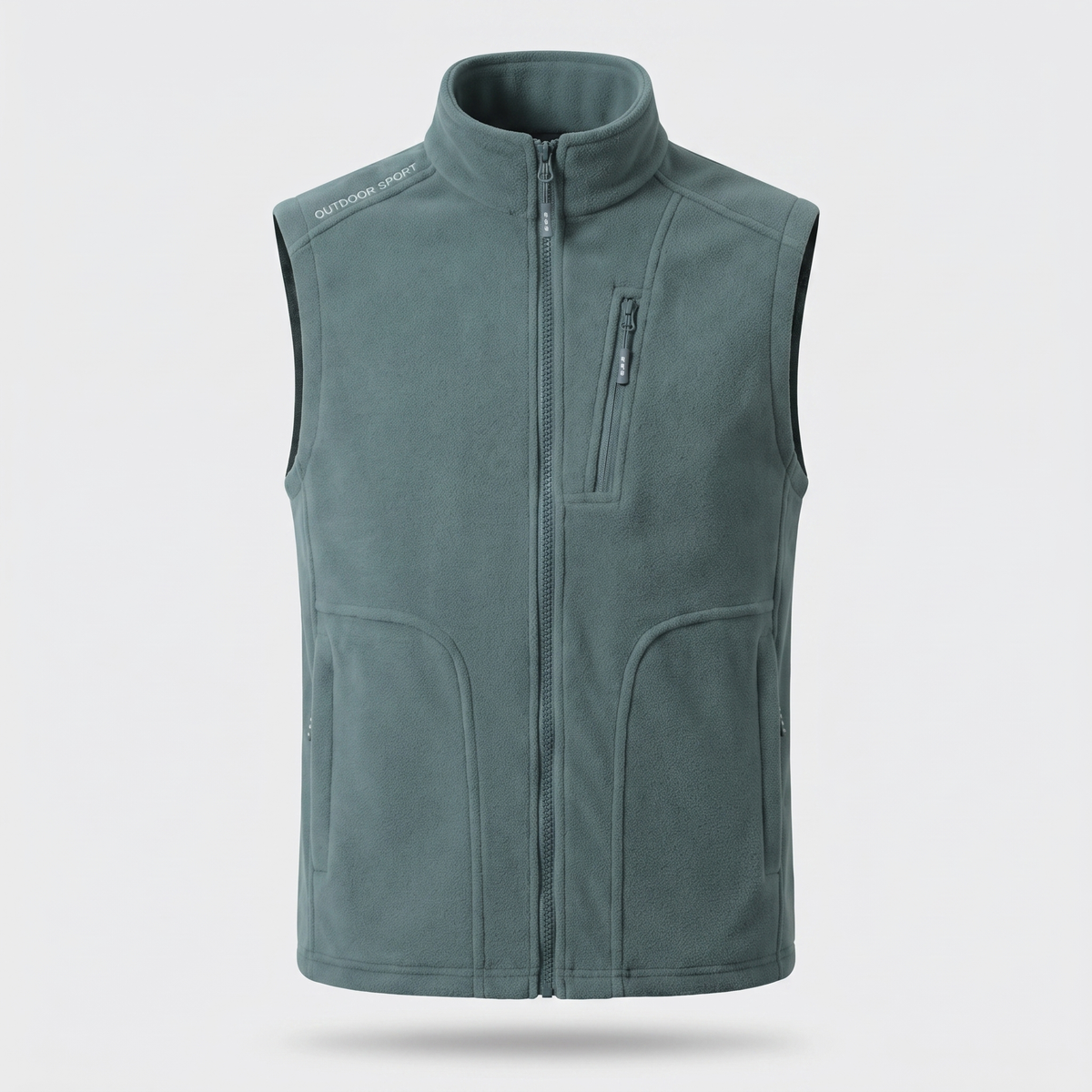 Men's Fleece Gilet - Green - Terrabound Outdoor