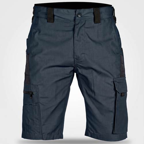 Men's cargo shorts in Navy, front view