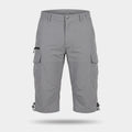 Men's 3/4 cargo shorts in Grey, front view