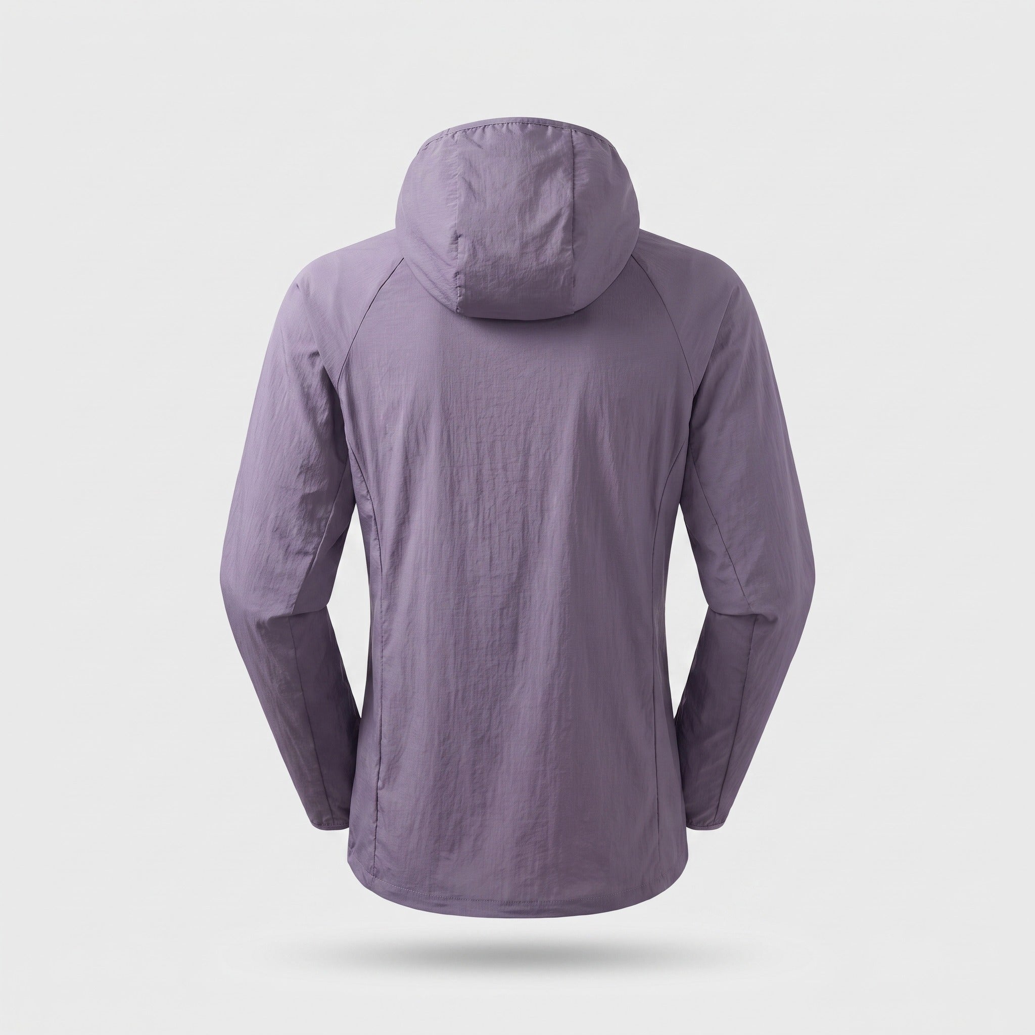 Men's lightweight windbreaker in Deep Purple, back view