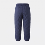 Women's fleece-lined hiking trousers navy blue ghost mannequin back