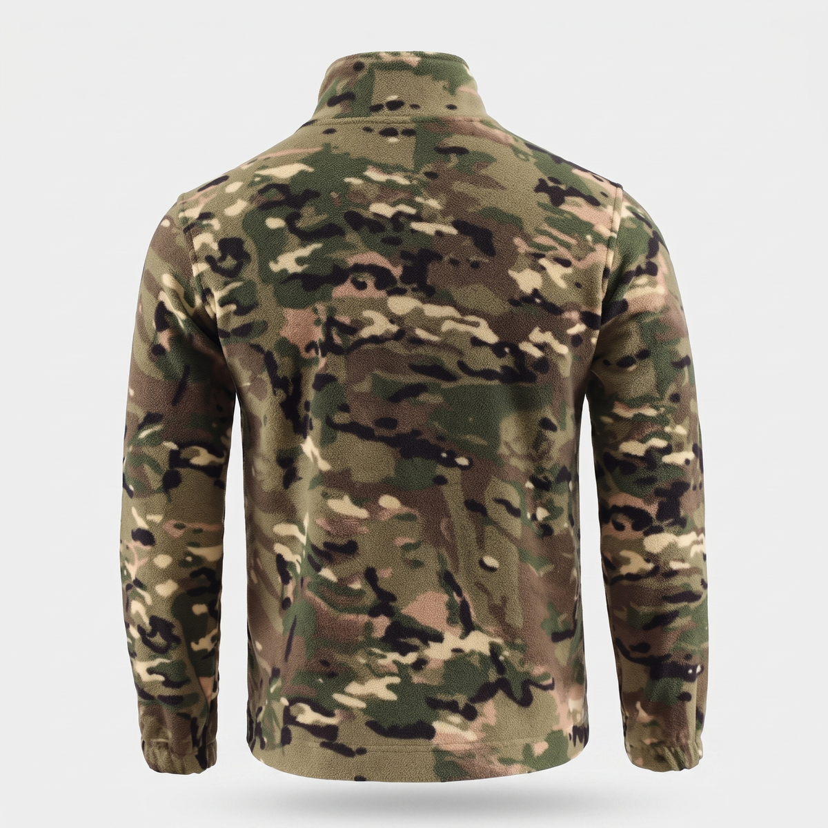 Men's Camo Fleece Jacket – Back View – Multicam