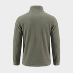 Men's Camo Fleece Jacket – Back View – Olive Green