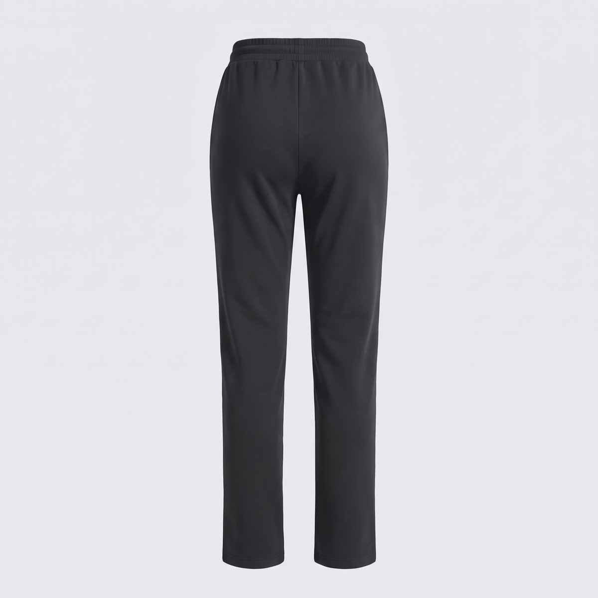 Women's fleece lined joggers in black, back view