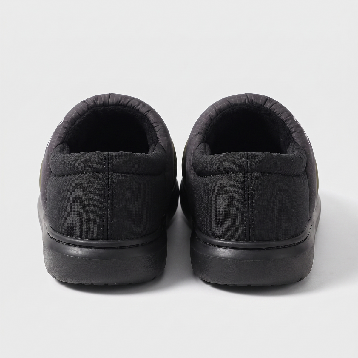 Terrabound Camp Slippers from behind, showing the fully enclosed padded heel