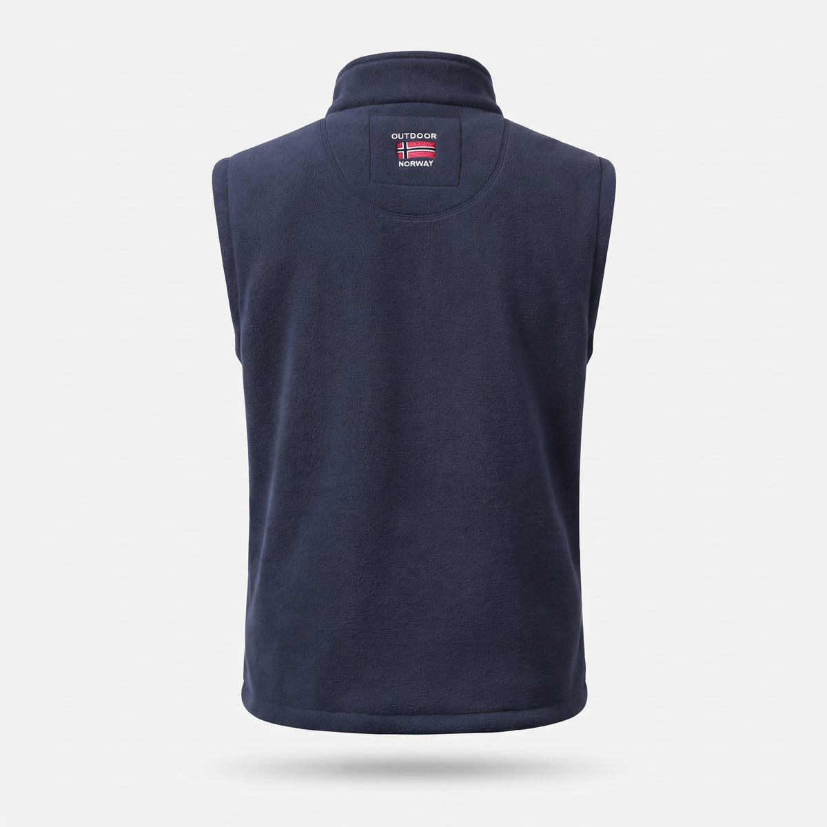 Men's Fleece Gilet - Back View Navy - Terrabound