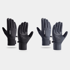 Running gloves in Black and Graphite Grey