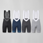 All four colourways of the women's cycling bib shorts
