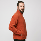 Terrabound Men's Fleece Jacket - Dark Orange - three-quarter side