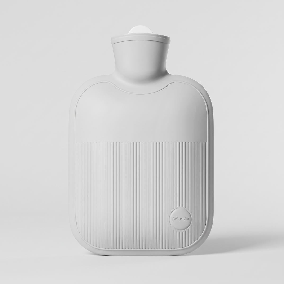 Large 2 litre hot water bottle in Grey