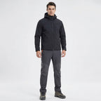 Men's Insulated Hiking Trousers - Fleece Lined Water-Resistant Softshell Trousers for Winter Walking