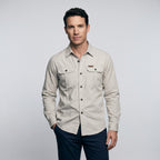 Men's Lightweight Long-Sleeve Outdoor Shirt – Durable Cotton Design
