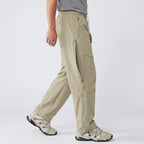 Softshell trail trousers Beige, side