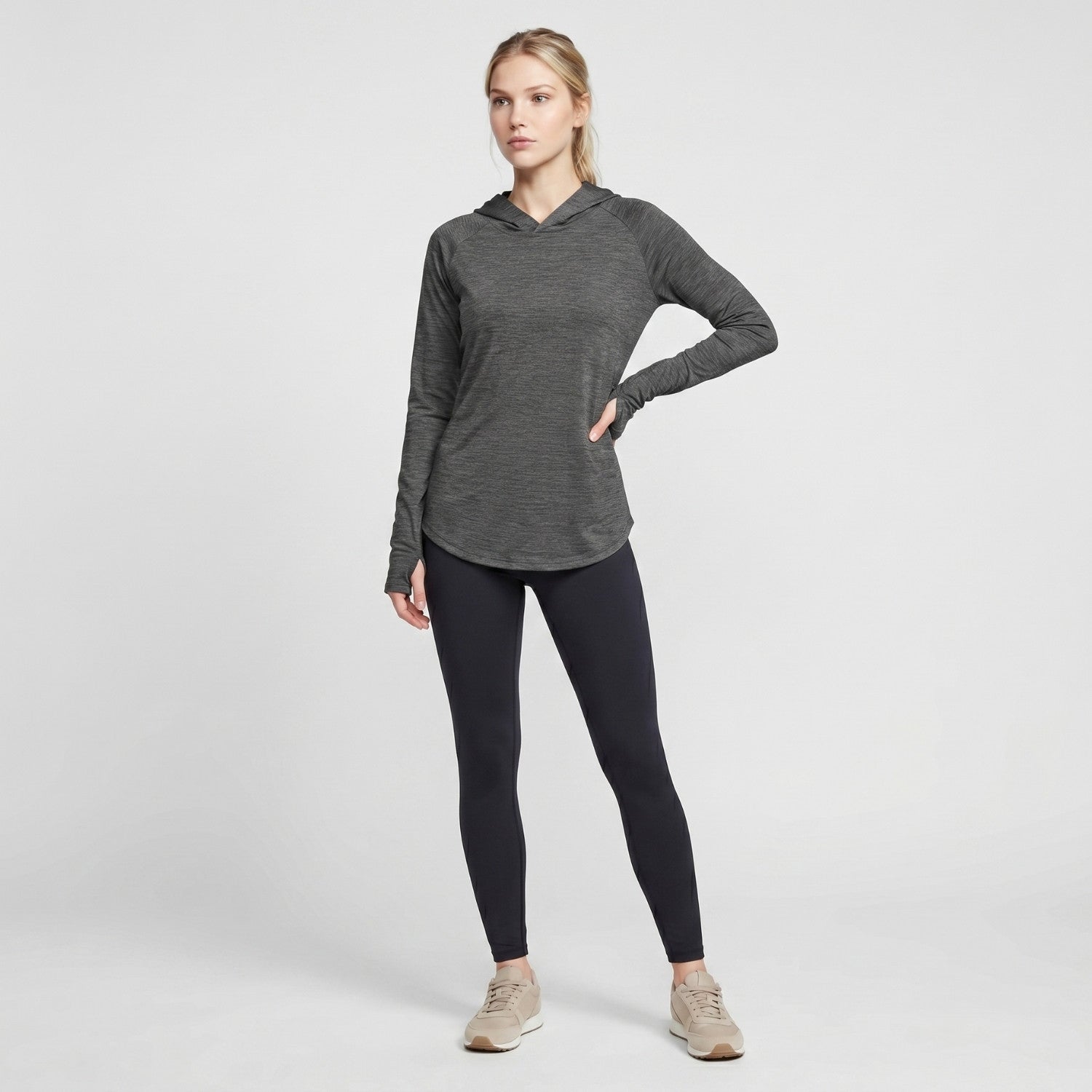 Women's Sun Hoodie - Midweight UPF 50+ Hooded UV Protection Top