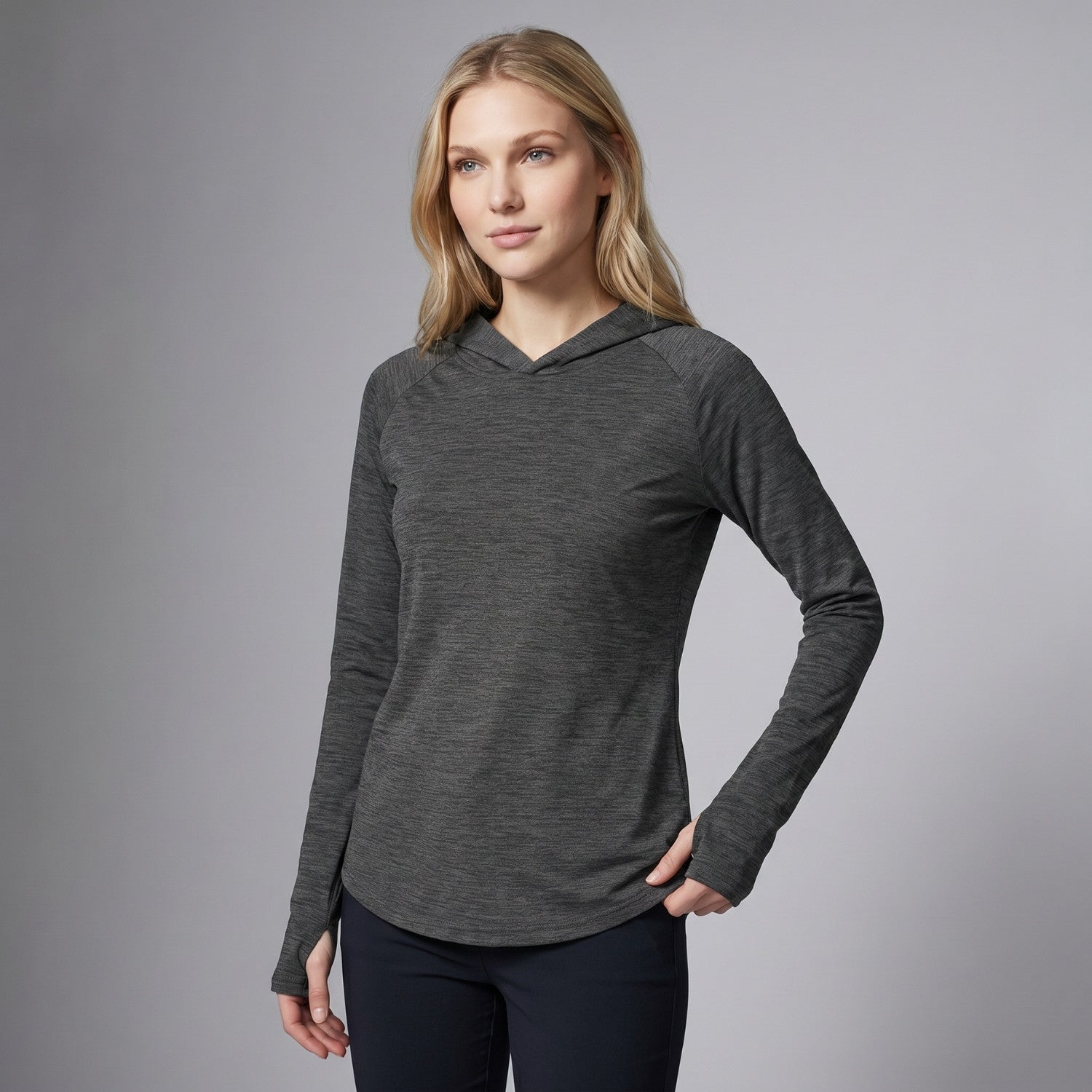 Women's Sun Hoodie - Midweight UPF 50+ Hooded UV Protection Top