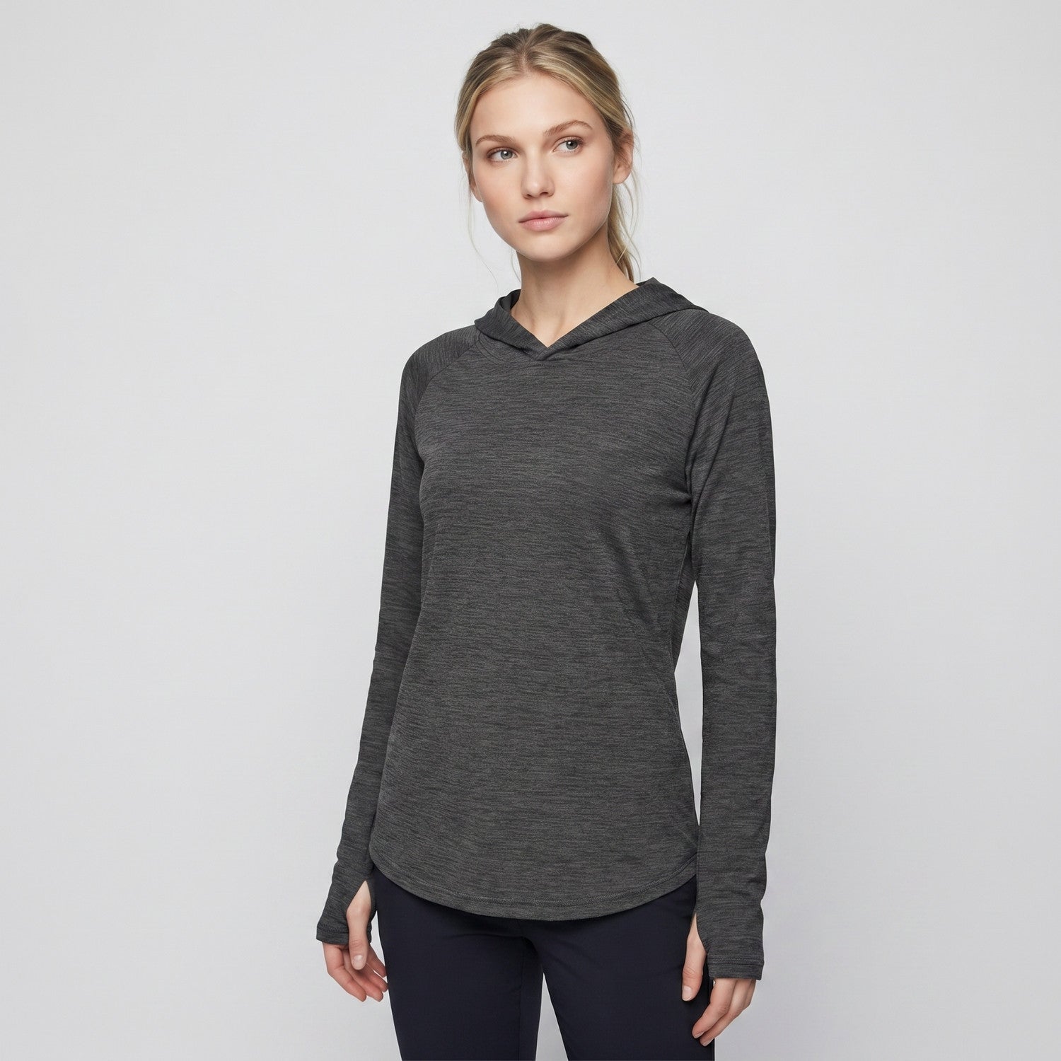 Women's Sun Hoodie - Midweight UPF 50+ Hooded UV Protection Top