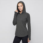Women's Sun Hoodie - UPF 50+ Midweight Hooded UV Protection Top