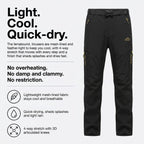 Men's Hiking Trousers - Lightweight Quick-Dry Stretch Walking Trousers