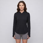 Women's Sun Hoodie - UPF 50+ Lightweight Hooded UV Protection Top