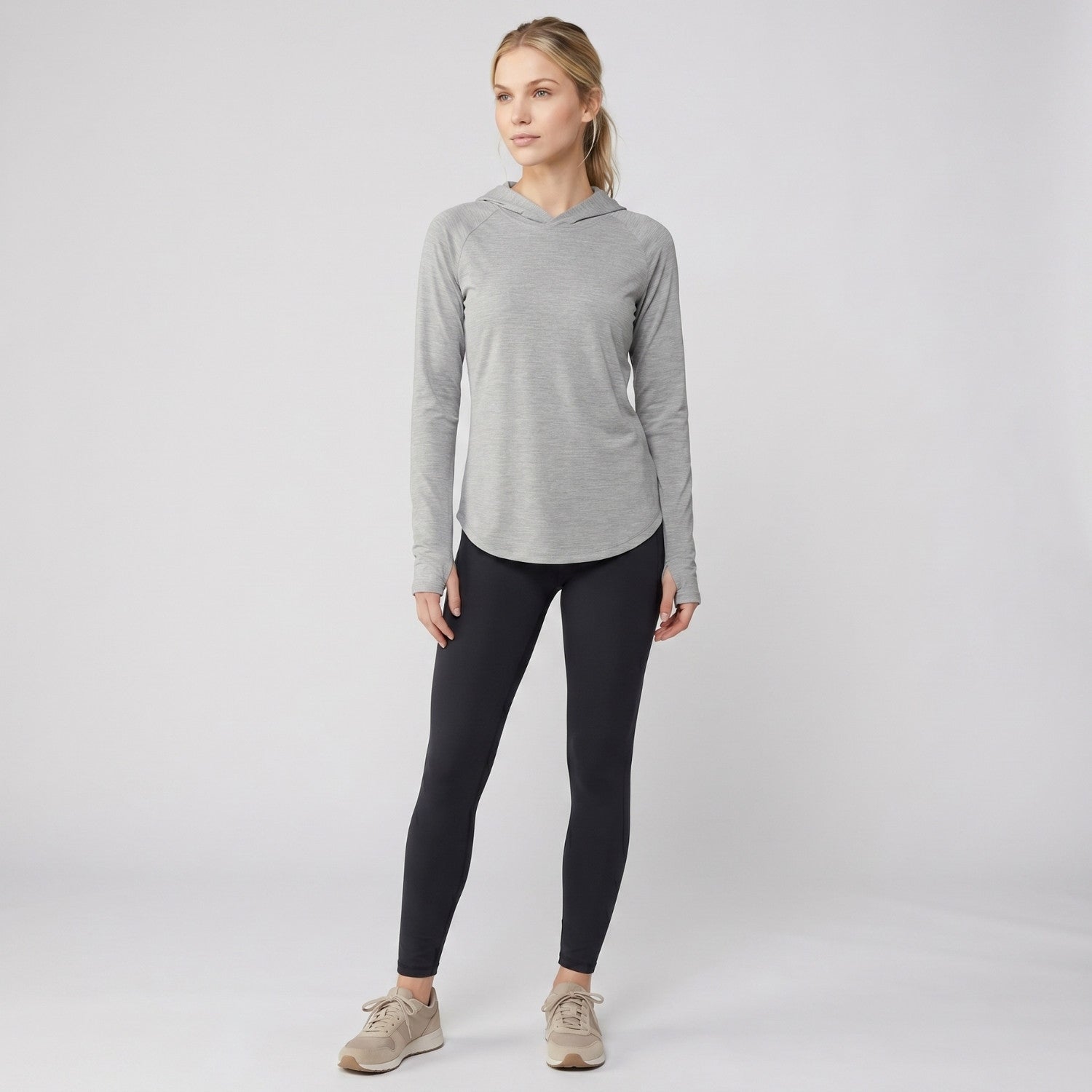 Women's Sun Hoodie - Midweight UPF 50+ Hooded UV Protection Top