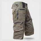 Men's Outdoor Cargo Shorts - 10 Pocket Cotton - Hiking & Fishing Shorts