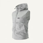 Men's Hooded Gilet - Lightweight Windproof Outdoor Vest for Fishing & Hiking