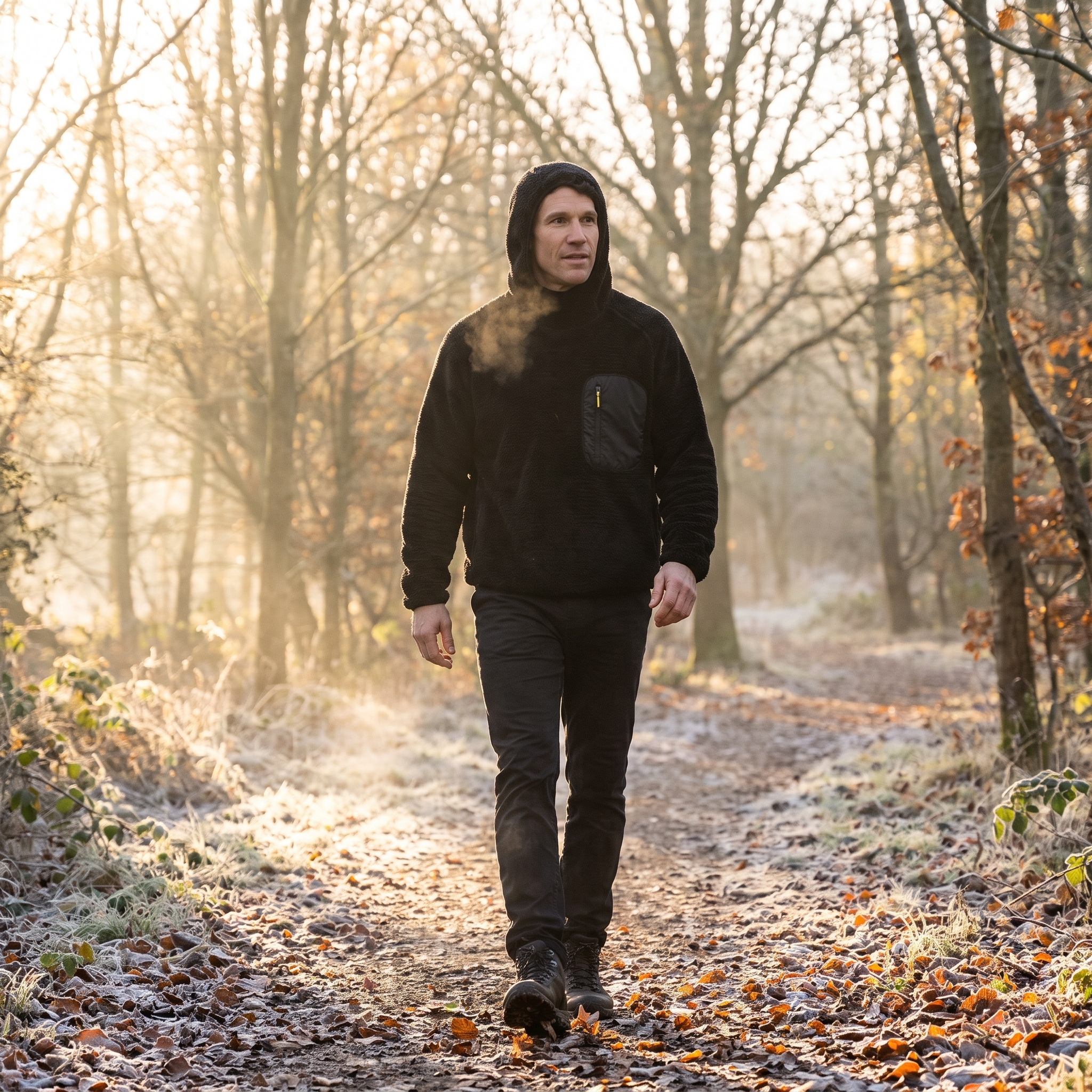 Fleece Hoodie - Layering Over Base Layer - Terrabound Outdoor