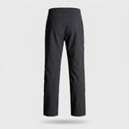 Men's black walking trousers, back
