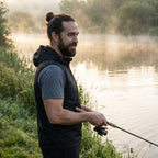 Men's Hooded Gilet - Lightweight Windproof Outdoor Vest for Fishing & Hiking