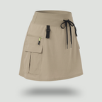 Women's Cargo Skort with Pockets – High-Waist Quick-Dry Skirt