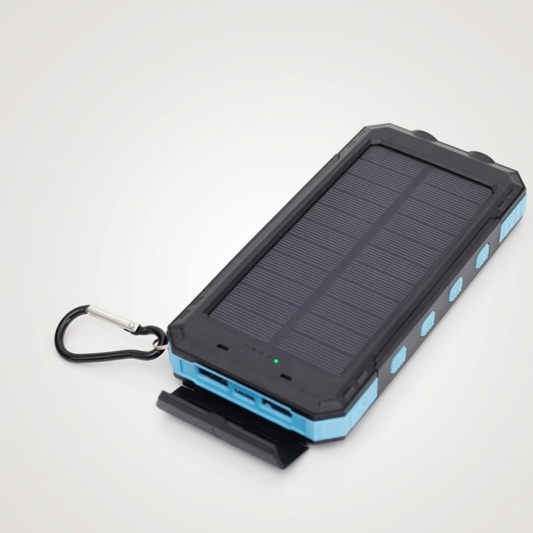 Solar Power Bank 20000mAh - Portable Solar Charger for Hiking & Camping