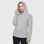 Women's Sun Hoodie - UPF 50+ Midweight Hooded UV Protection Top