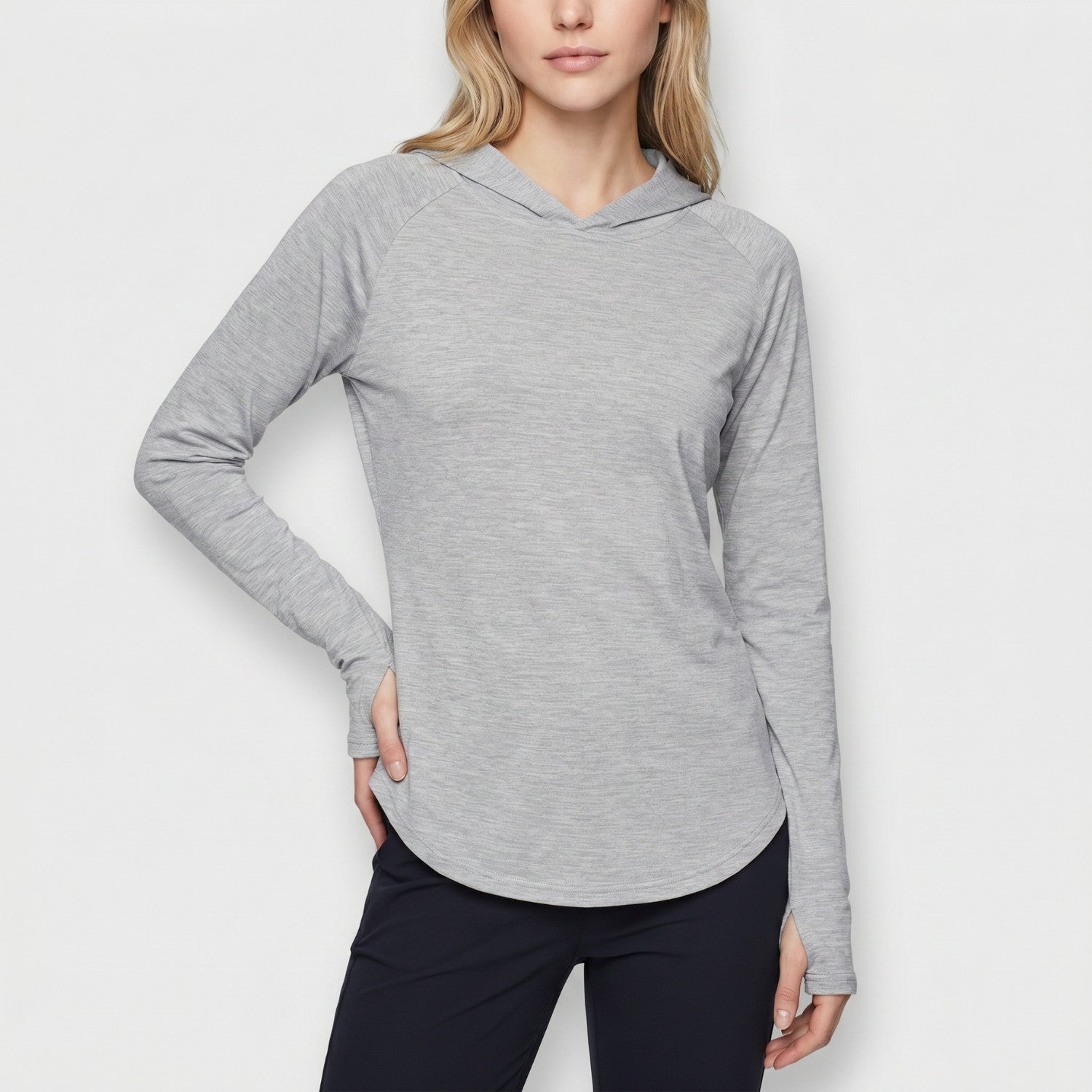 Women's Sun Hoodie - Midweight UPF 50+ Hooded UV Protection Top