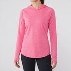 Women's Sun Hoodie - UPF 50+ Midweight Hooded UV Protection Top