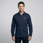 Men's Lightweight Long-Sleeve Outdoor Shirt – Durable Cotton Design