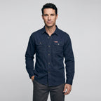Men's Lightweight Long-Sleeve Outdoor Shirt – Durable Cotton Design