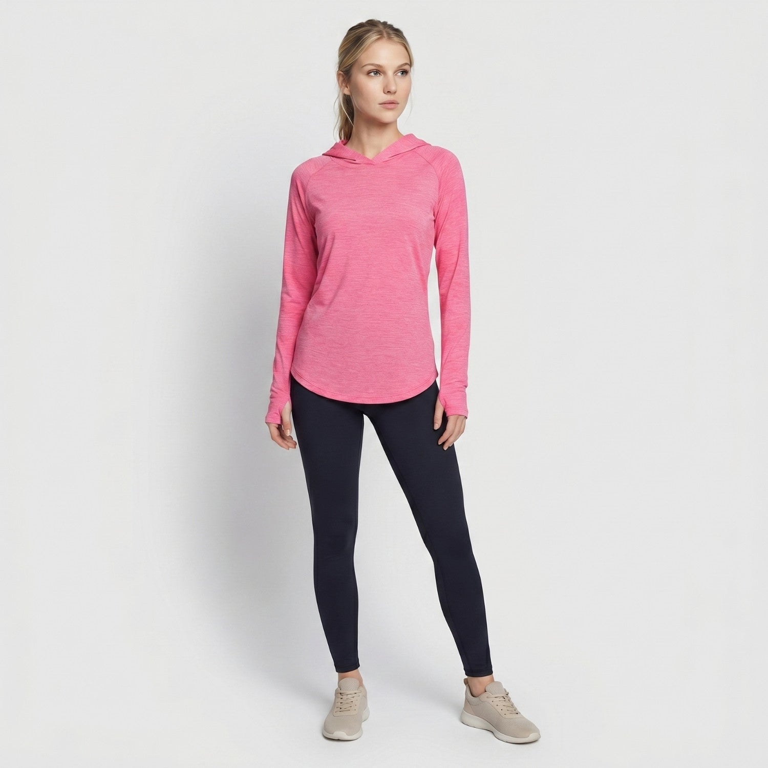 Women's Sun Hoodie - Midweight UPF 50+ Hooded UV Protection Top