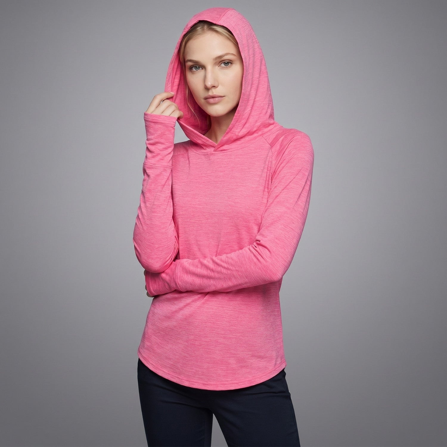 Women's Sun Hoodie - Midweight UPF 50+ Hooded UV Protection Top