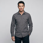 Men's Lightweight Long-Sleeve Outdoor Shirt – Durable Cotton Design