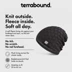 Knit outside, fleece inside