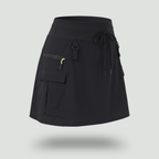 Women's Cargo Skort with Pockets – High-Waist Quick-Dry Skirt