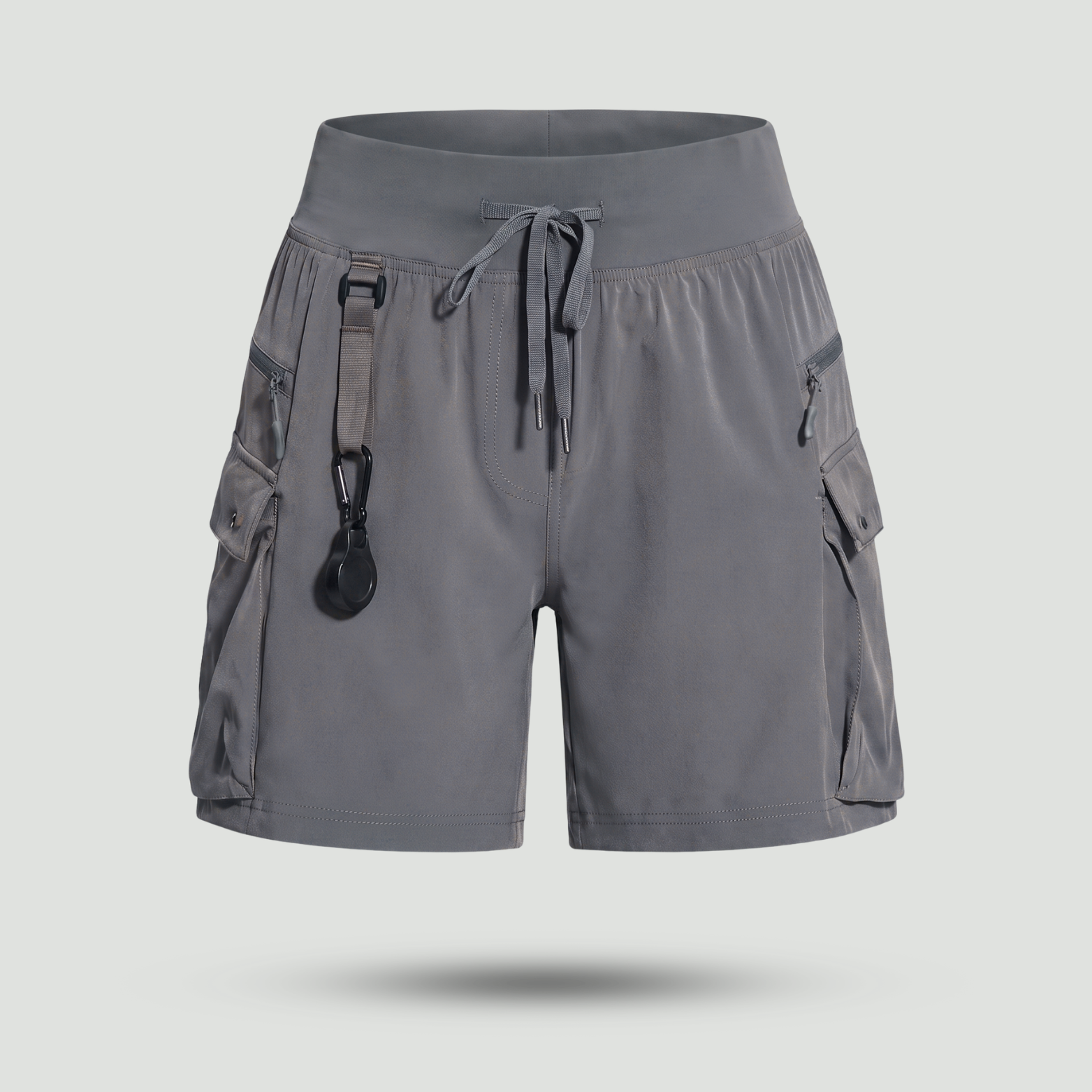 Women's Zippered Pocket Running Shorts – Lightweight Quick-Dry Athletic Shorts