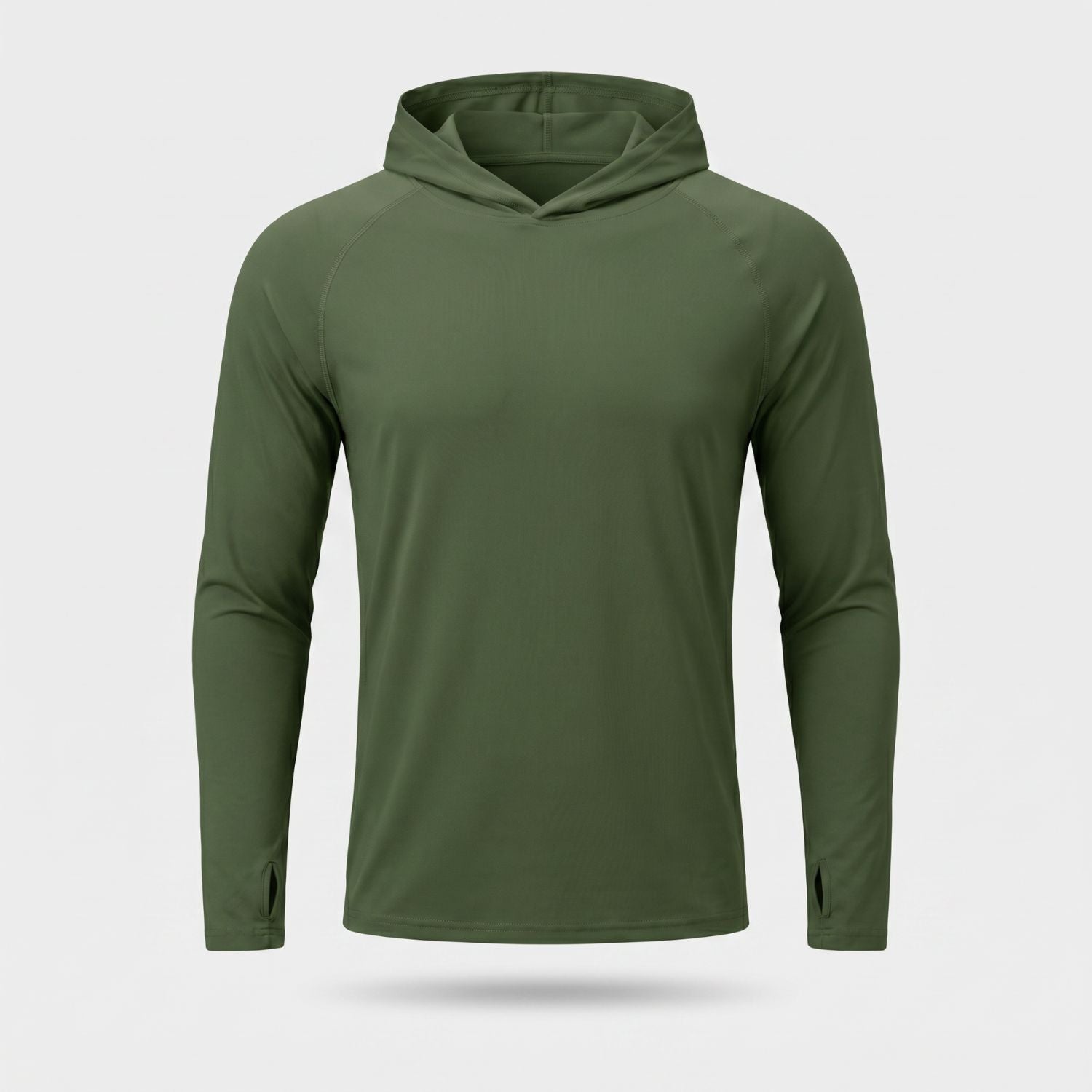 Men's UPF 50+ Sun Hoodie – Lightweight Quick-Dry Hiking & Fishing UV Top with Thumb Loops